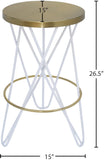 Mercury Contemporary Counter Stool - Durable Metal Design Perfect for Home Bars and Counters