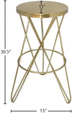 Mercury Contemporary Bar Stool - Durable Metal Design Perfect for Home Bars and Kitchen Counters