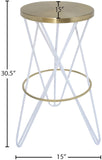 Mercury Contemporary Bar Stool - Durable Metal Design Perfect for Home Bars and Kitchen Counters