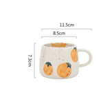 Mixora Ceramic Fruit Print Coffee Mugs Set