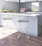 Mercury Contemporary Counter Stool - Durable Metal Design Perfect for Home Bars and Counters