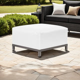 Axis Ottoman Atlantis White Slipcover -Cover Only