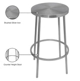 Tyson Contemporary Counter Stool with Elegant Brushed Finish - Perfect for Kitchen or Home Bar