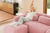 MELLOW 114" 3-Seater Sofa with 3 Ottomans
