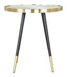Particle Side Table Gold & Black