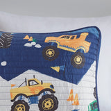 Trucks Monster Kids Coverlet Set [Antimicrobial]