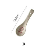Japanese Ceramic Soup Spoon for Kitchen & Dining