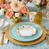 Brunch Floral 7 Inch Paper Plates Set of 16