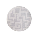 Indoor/Outdoor Pouf Tall Syros Fog