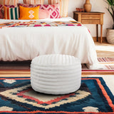 Short Pouf Shar Pei White