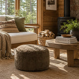 Foot Pouf Angora Moss