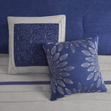 Vera Microsuede 7-Piece Comforter Set, Blue