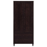 Wadeline 2-door Tall Accent Storage Cabinet Rustic Tobacco