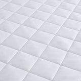 Microfiber Mattress Pad with Polyester Fiber Fill, White