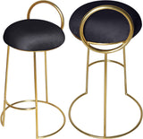 Ring Velvet Counter Stool - Elegant Contemporary Design with Durable Metal Frame & Cozy Cushion