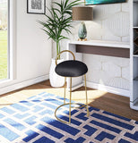Ring Velvet Counter Stool - Elegant Contemporary Design with Durable Metal Frame & Cozy Cushion