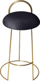 Ring Velvet Counter Stool - Elegant Contemporary Design with Durable Metal Frame & Cozy Cushion