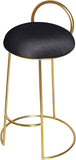 Ring Velvet Counter Stool - Elegant Contemporary Design with Durable Metal Frame & Cozy Cushion