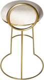 Ring Velvet Counter Stool - Elegant Contemporary Design with Durable Metal Frame & Cozy Cushion