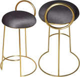 Ring Velvet Counter Stool - Elegant Contemporary Design with Durable Metal Frame & Cozy Cushion