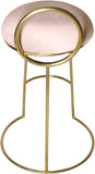 Ring Velvet Counter Stool - Elegant Contemporary Design with Durable Metal Frame & Cozy Cushion