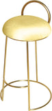 Ring Velvet Counter Stool - Elegant Contemporary Design with Durable Metal Frame & Cozy Cushion