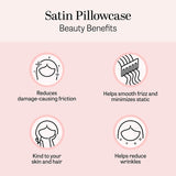 Luxury Satin 2-Piece Pillowcase Set, Blush Pink
