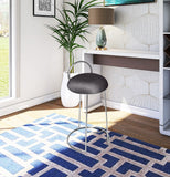 Ring Velvet Counter Stool - Elegant Contemporary Design with Durable Metal Frame & Cozy Cushion