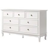 7 Drawer Dresser with Solid Wood Legs