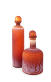Mercer Glass Capped Bottle in Tangerine- Tall