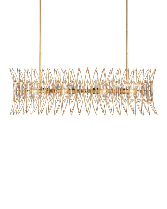 Marquise Oval Gold Chandelier