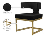 Alexandra Velvet Dining Chair - Contemporary Design with Luxurious Comfort and Durable Gold Base