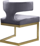 Alexandra Velvet Dining Chair - Contemporary Design with Luxurious Comfort and Durable Gold Base