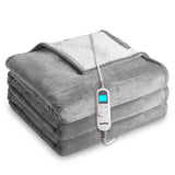 Queen Size Heated Blanket, Dual Control Electric Throw