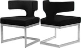 Alexandra Velvet Dining Chair - Contemporary Design with Luxurious Comfort and Durable Gold Base