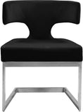 Alexandra Velvet Dining Chair - Contemporary Design with Luxurious Comfort and Durable Gold Base