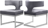 Alexandra Velvet Dining Chair - Contemporary Design with Luxurious Comfort and Durable Gold Base