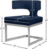 Alexandra Velvet Dining Chair - Contemporary Design with Luxurious Comfort and Durable Gold Base