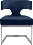Alexandra Velvet Dining Chair - Contemporary Design with Luxurious Comfort and Durable Gold Base