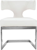 Alexandra Contemporary Dining Chair - Luxurious Upholstered Design with Gold Metal Base for Comfort