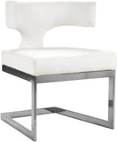 Alexandra Contemporary Dining Chair - Luxurious Upholstered Design with Gold Metal Base for Comfort