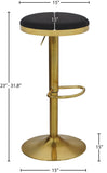 Brody Elegant Adjustable Stool with Luxurious Cushion and Stylish Finish for Upscale Entertaining