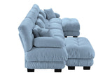 CLOUDIES 173" 4 Seater Sofa with 2 Ottomans
