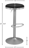 Brody Elegant Adjustable Stool with Luxurious Cushion and Stylish Finish for Upscale Entertaining