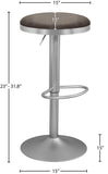 Brody Elegant Adjustable Stool with Luxurious Cushion and Stylish Finish for Upscale Entertaining