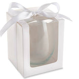 White Stemless Wine Glass Gift Boxes Set of 20