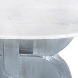 Alden Dining Table – Luxurious Marble Top with Elegant Brass Finish Base for Contemporary Style