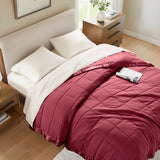 Wholesale Lightweight Down Alternative Bedding Blanket, Burgundy Red