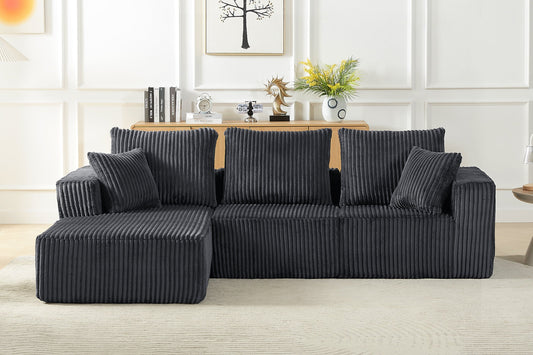 KALEN 103" Corduroy Left Chaise Sofa