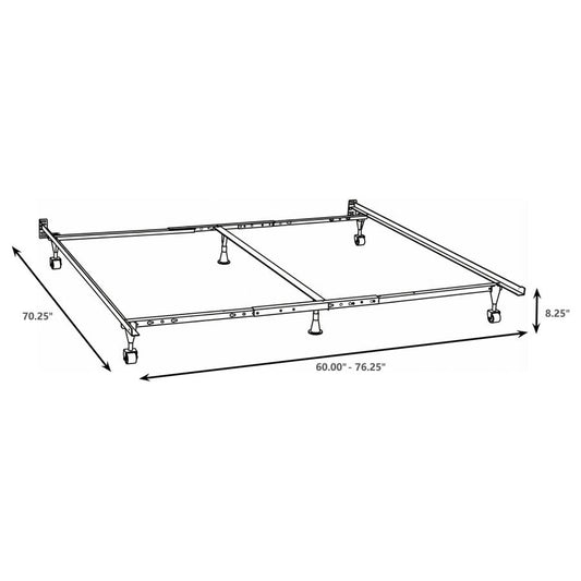 Kerns Queen or Eastern King or California King Bed Frame Black